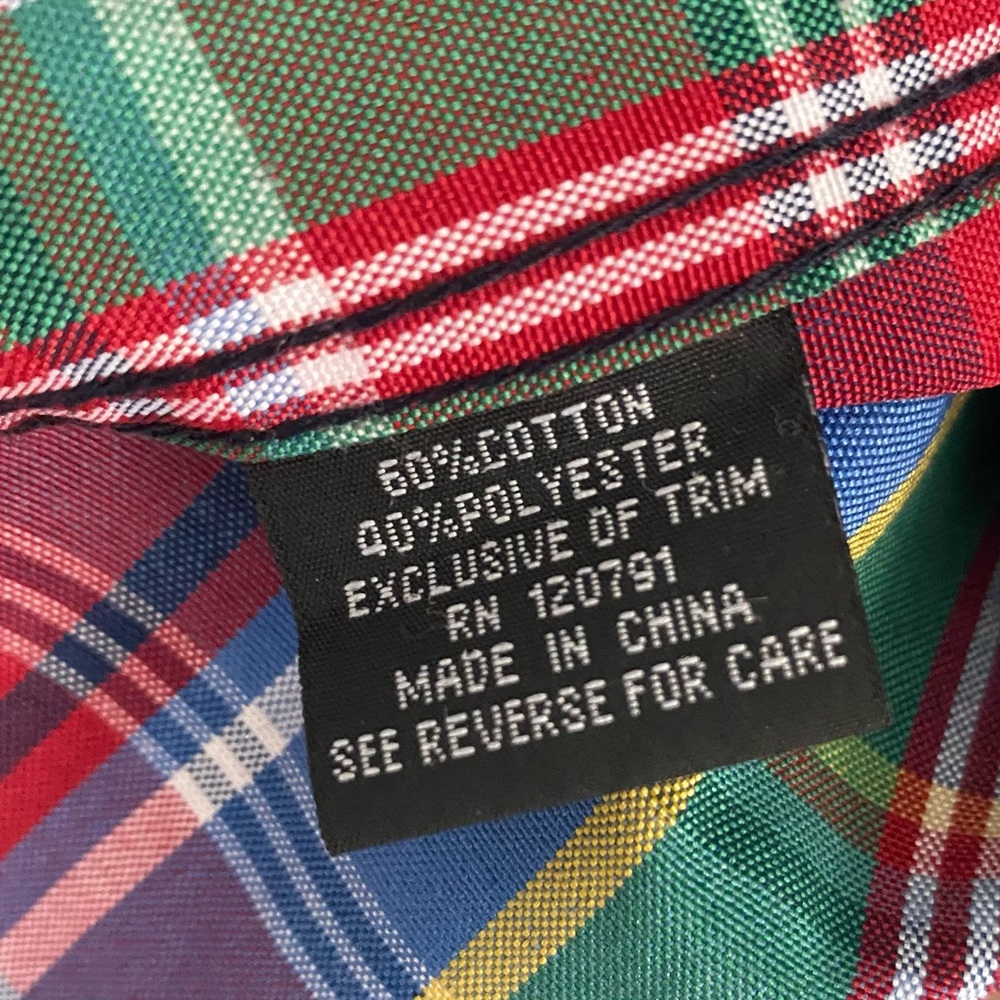 RedApe Scotch Plaid Button Down Short Sleeve Shirt - Picture 7 of 8